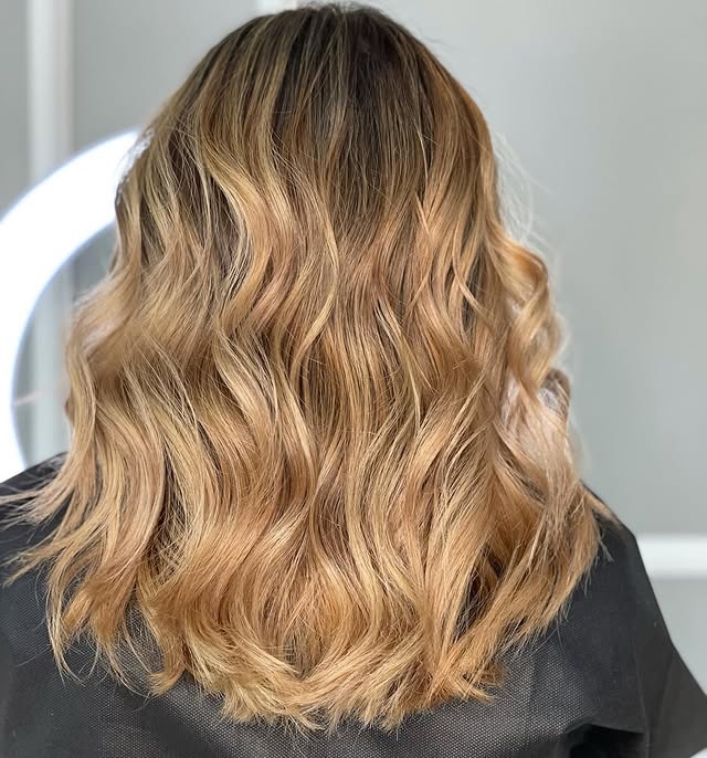 7. Golden Caramel Blonde Melt - Golden Caramel Hair Color