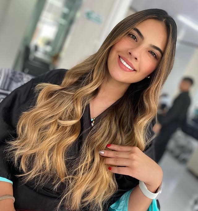 15. Long Layered Golden Caramel Melt - Golden Caramel Hair Color