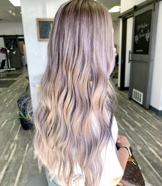 5. Pearl Lilac Melt Waves - Lilac Hair Color