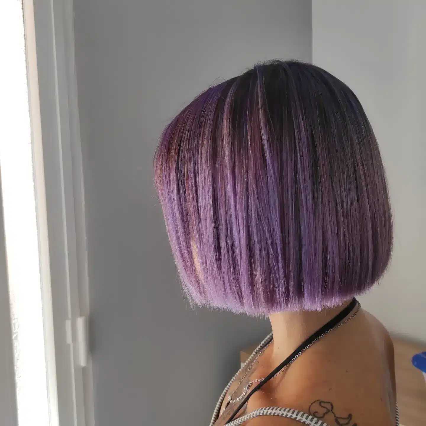 18. Dimensional Violet Lilac Bob - Lilac Hair Color