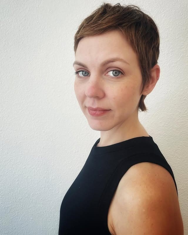 3. Chestnut Micro Pixie Cut - Pixie Cut For Thin Hair