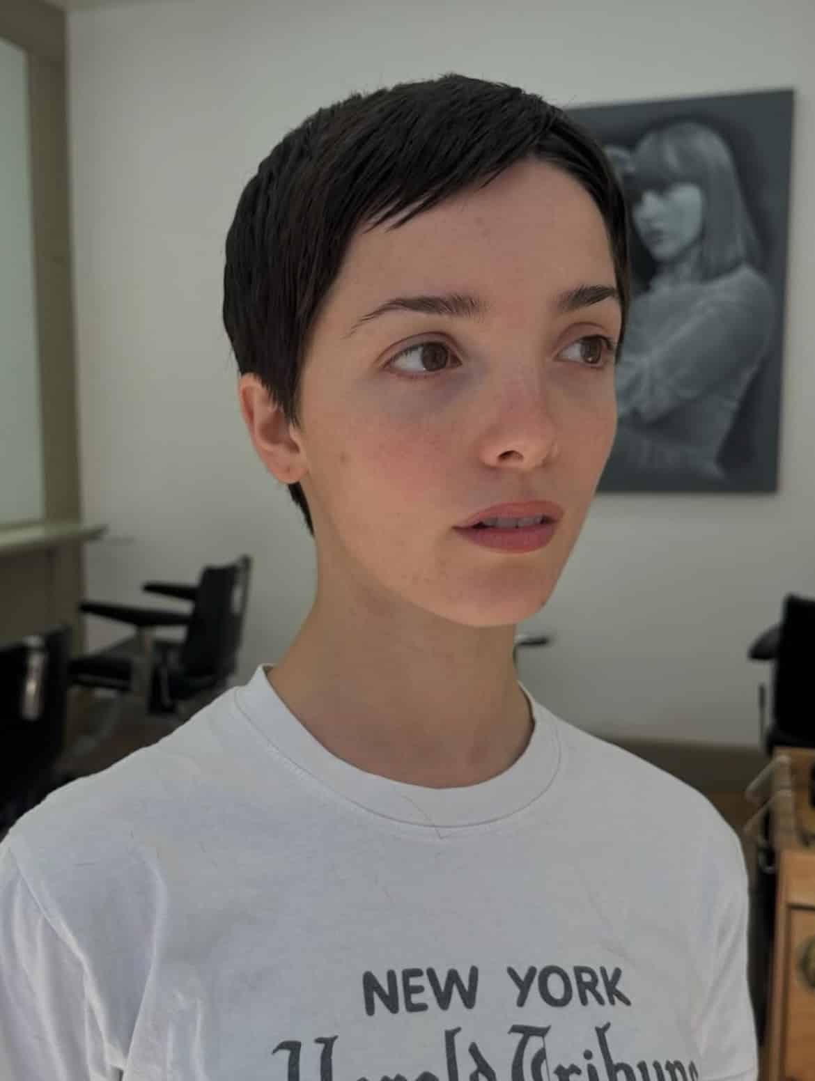 11. Sleek Espresso Classic Pixie Cut - Pixie Cut For Thin Hair