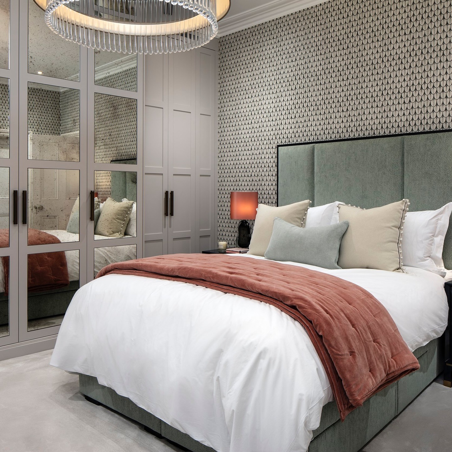 3. Sage Green and Dusty Rose Boutique Guest Bedroom - guest bedroom ideas