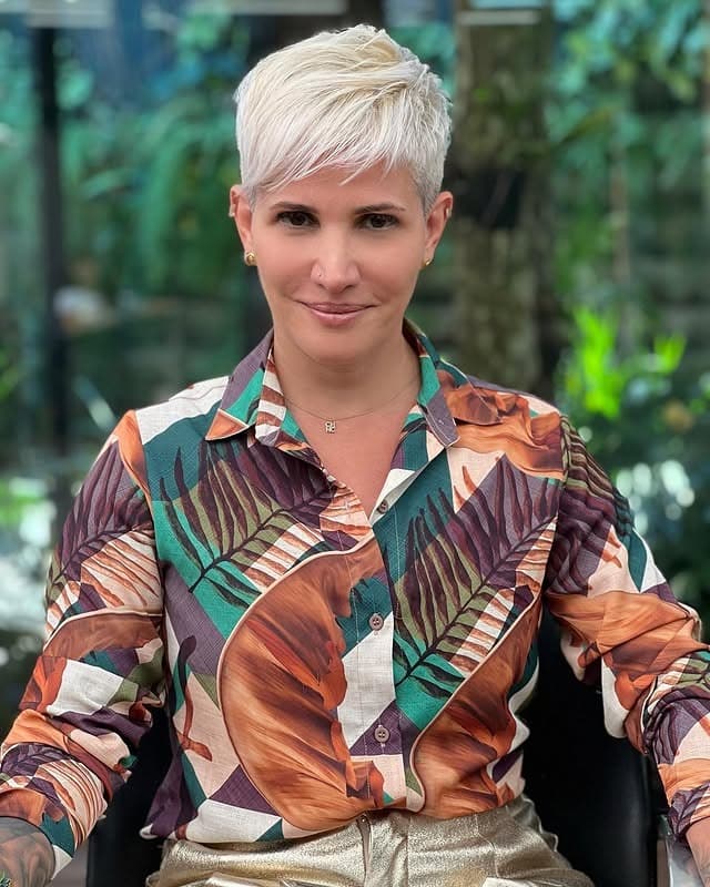 3. Textured Platinum Pixie Undercut - Undercut Pixie Haircut