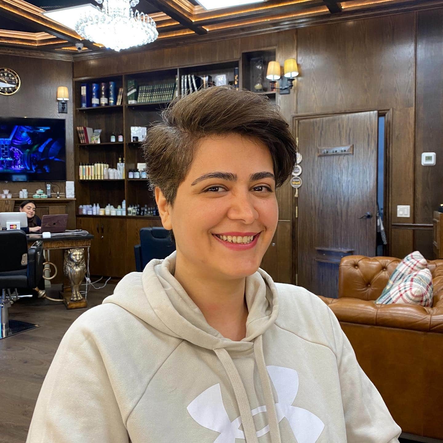 8. Espresso Brown Voluminous Undercut Pixie - Undercut Pixie Haircut