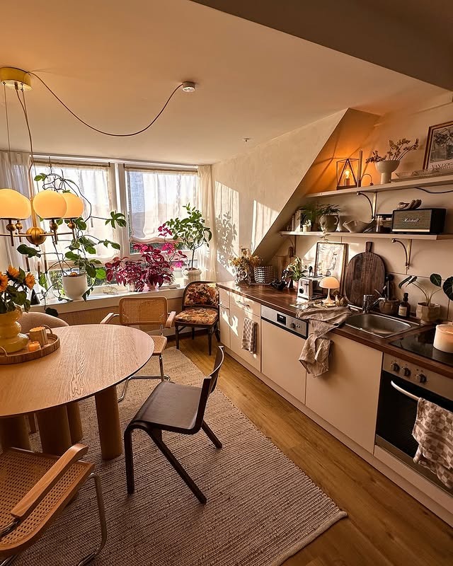 16. Warm Neutral Kitchen with Vintage-Inspired Charm - simple kitchen ideas
