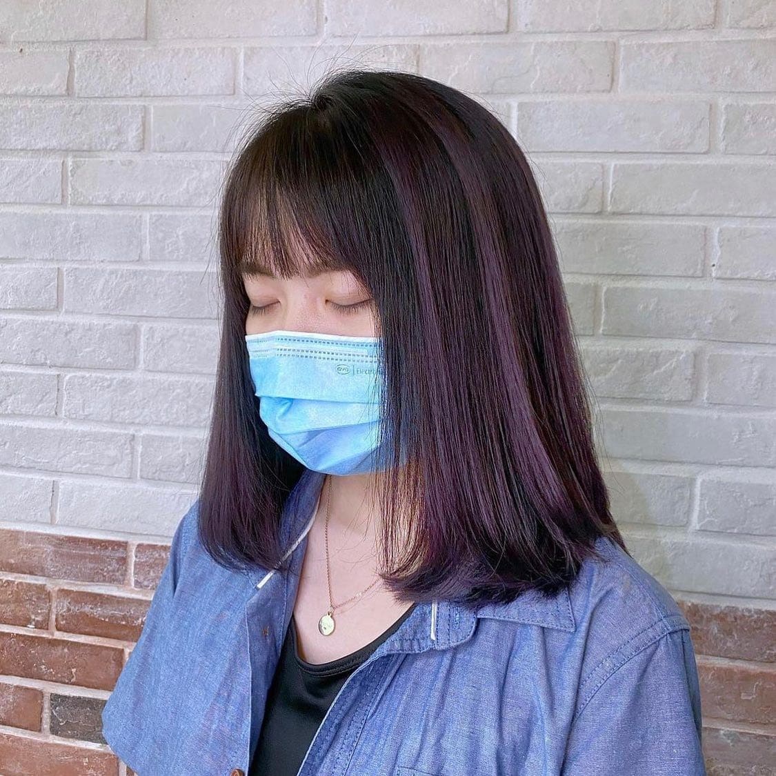 6. Sleek Bob with Ash Violet Tint - Ash Violet Hair Color