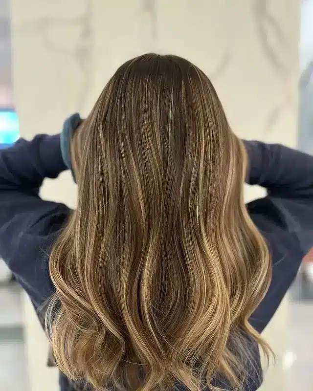 1. Cool Ash Brown Hair Color with Soft Balayage Waves - Cool Ash Brown Hair Color
