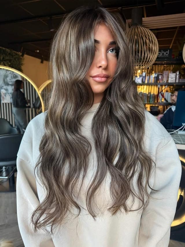11. Long Layered Cool Ash Brown Hair Color - Cool Ash Brown Hair Color