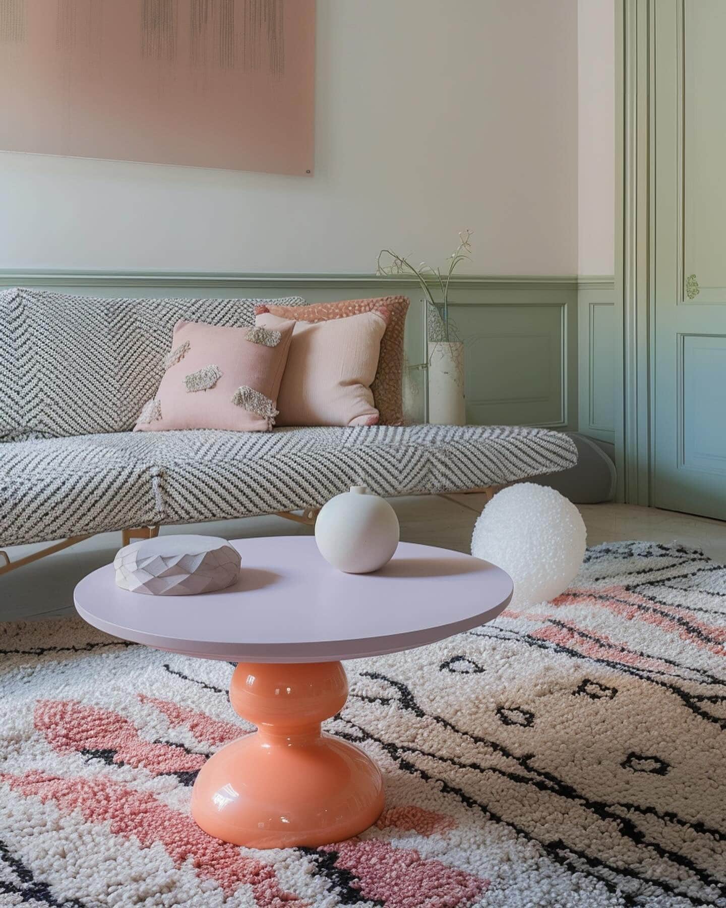 20. Pastel Living Room Ideas with Sage Green and Blush Pink - pastel living room ideas
