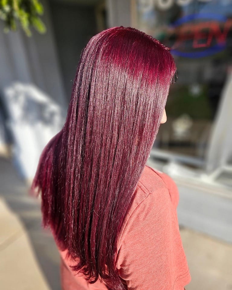 19. Rich Wine Deep Burgundy Hair - Deep Burgundy Hair Color