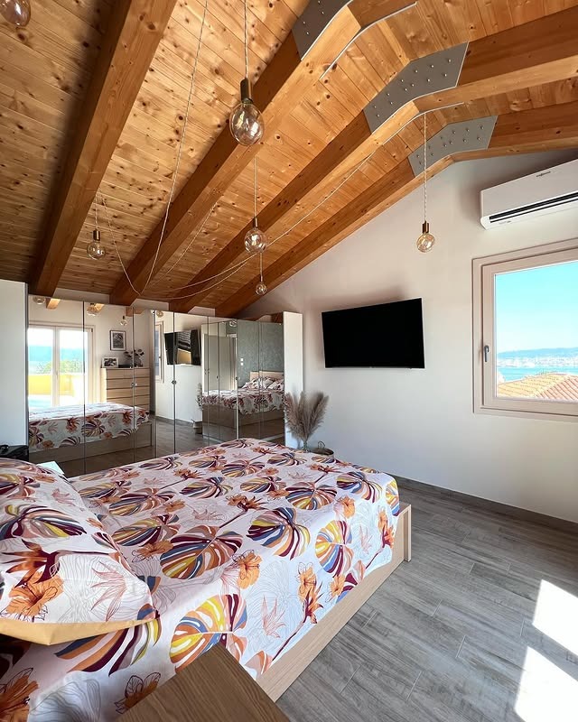 5. Rustic Wood Ceiling Summer Bedroom Idea - summer bedroom ideas