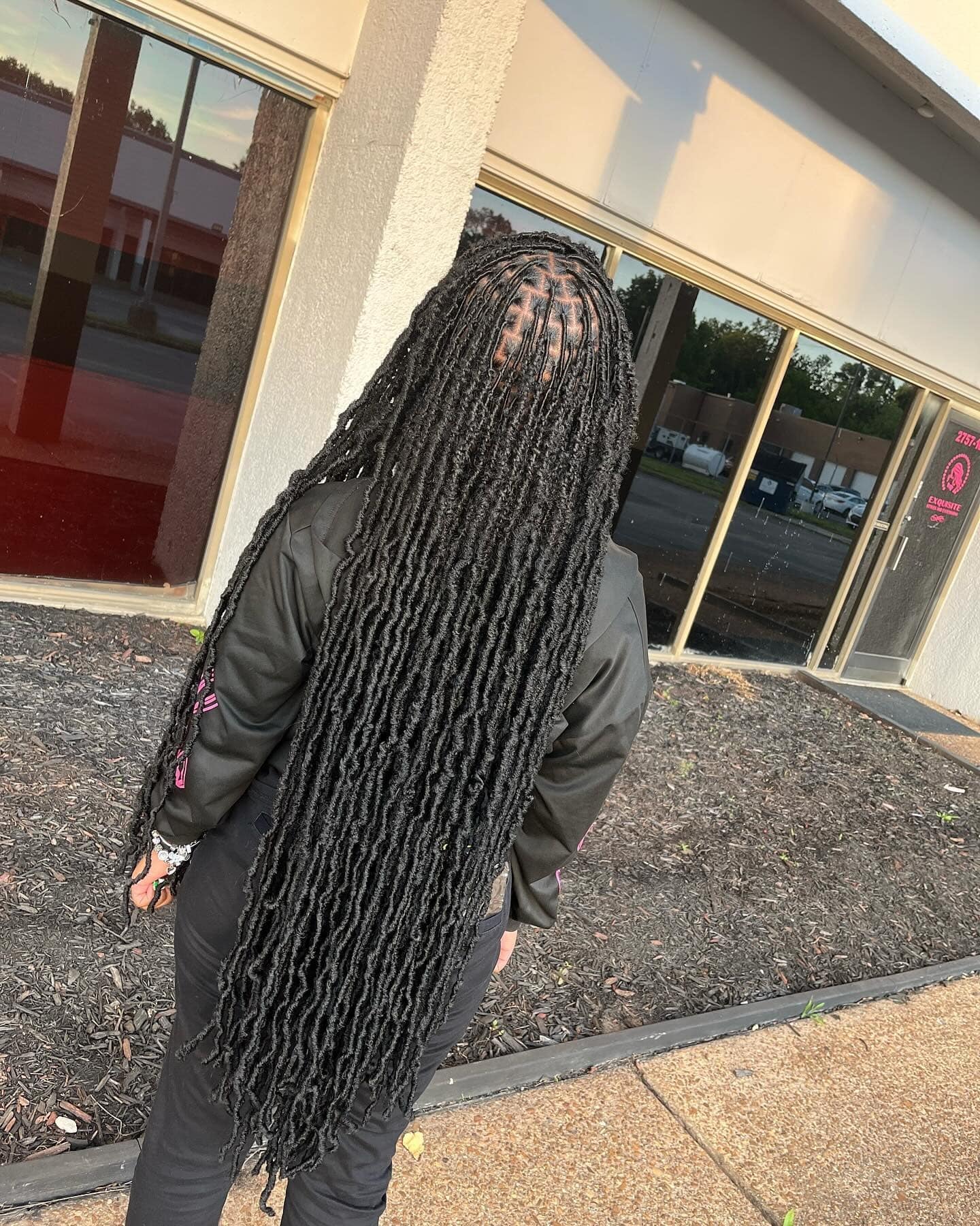 6. Waist-Length Black Faux Twist Braids - Twist Braid Hairstyles