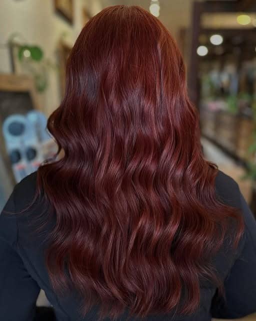1. Rich Red Copper Waves - Red Copper Hair Color