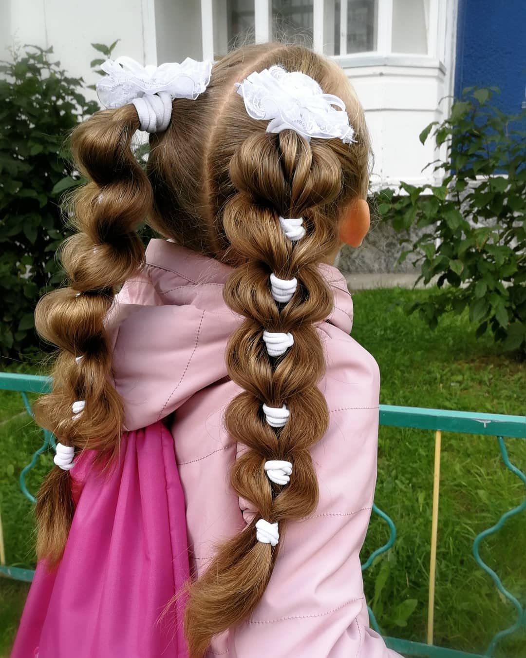 1. Bubble Ponytails with Light Brown Hair - Hairstyles For School