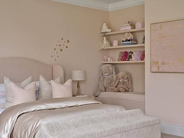 10. Neutral Beige Princess Bedroom Idea - princess bedroom ideas