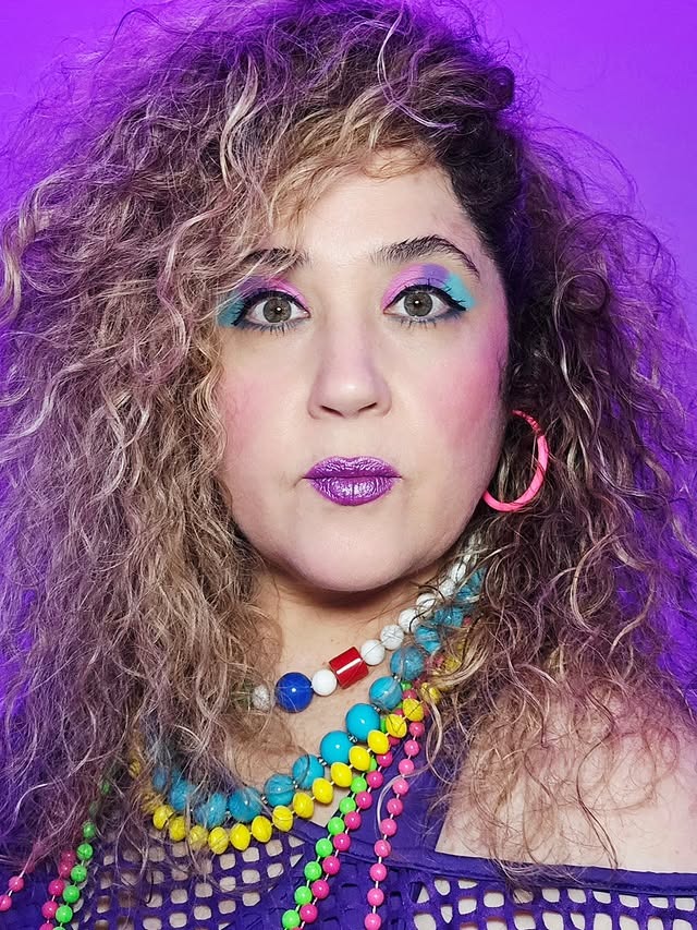 7. Layered Blonde Curly Glam Hair - 80S Hairstyles