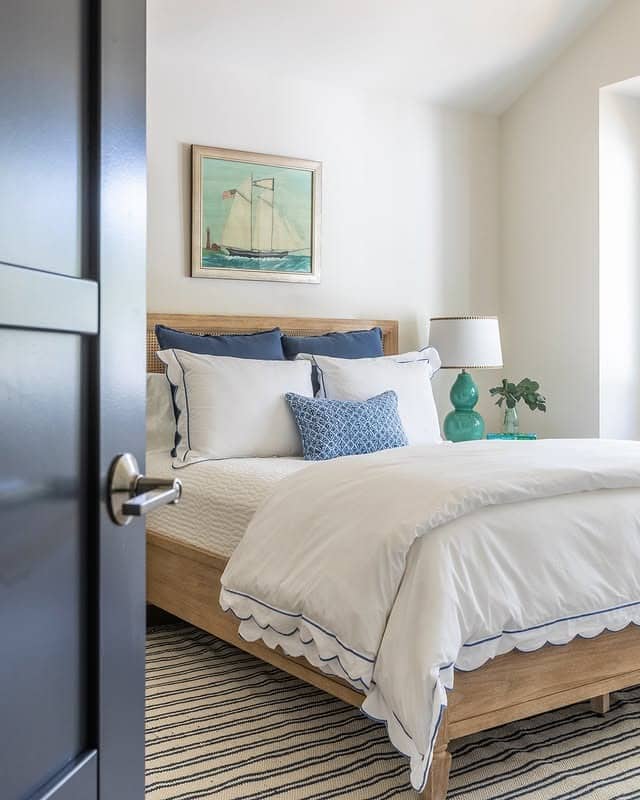12. Light Wood Nautical Bedroom Idea with Soft Blue Accents - nautical bedroom ideas