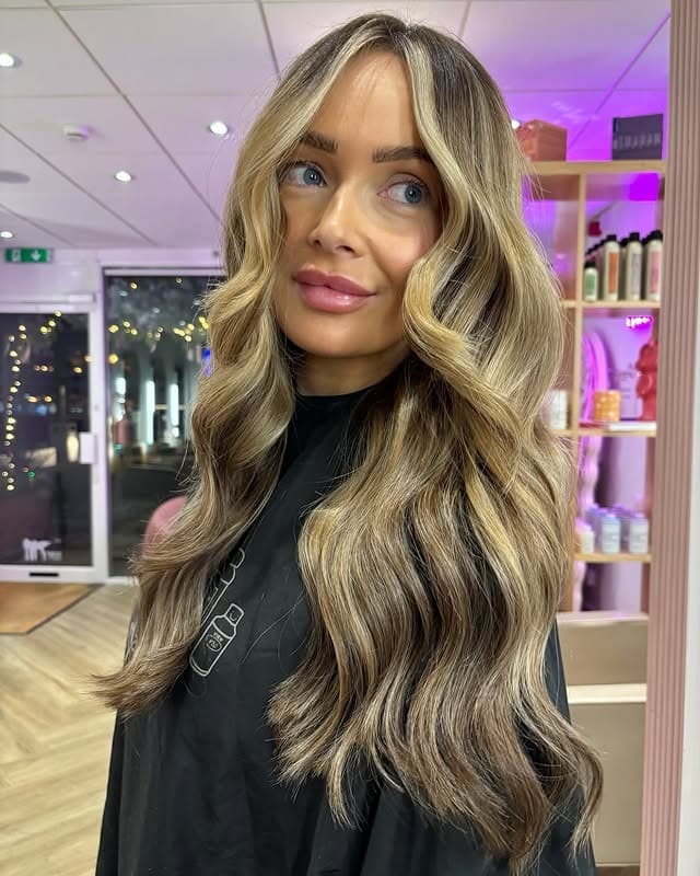 3. Mushroom Blonde Face-Framing Layers - Winter Hair Color