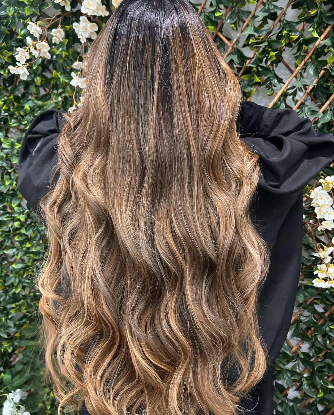 14. Caramel Bronde Balayage Waves - Winter Hair Color