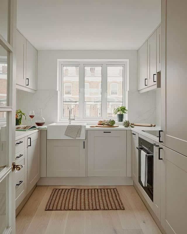 3. Bright White Minimalist Small Kitchen Ideas - small kitchen ideas