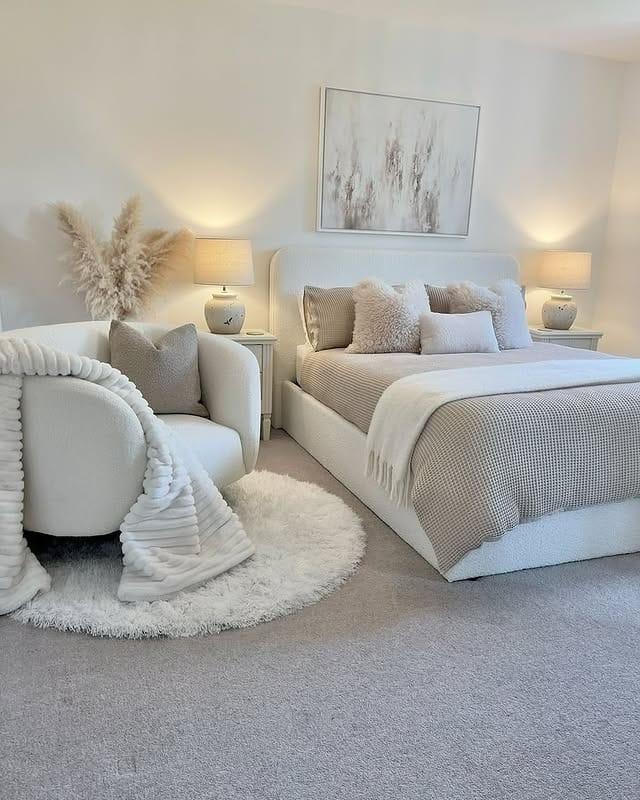 5. Chic Bedroom Ideas in Ivory and Sand - chic bedroom ideas