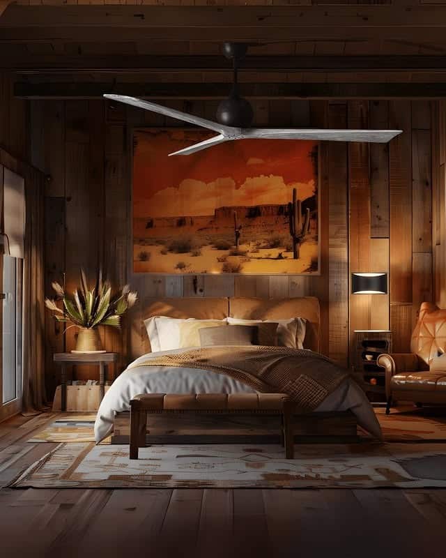 18. Luxury Western Bedroom Ideas with Walnut Brown and Amber - western bedroom ideas