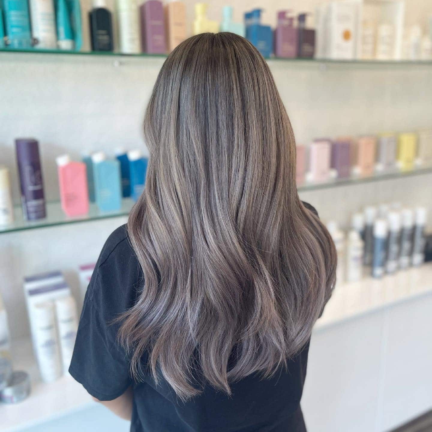 2. Soft Waves with Mushroom Ash Brown Hair Color - Ash Hair Color