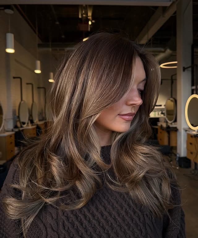 2. Caramel Bronde with Voluminous Butterfly Layers - Bronde Hair Color