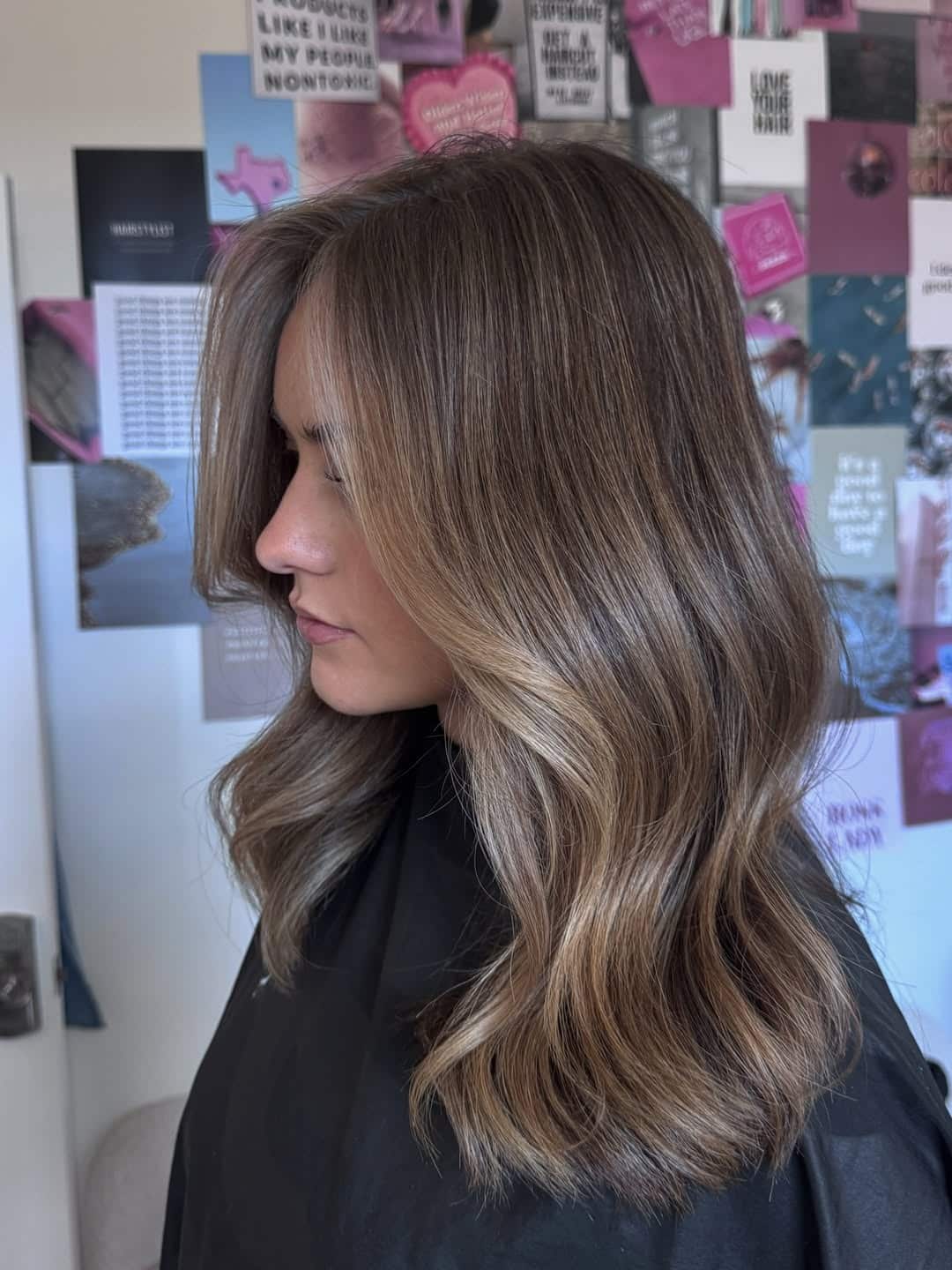 5. Mushroom Bronde with Face-Framing Layers - Bronde Hair Color