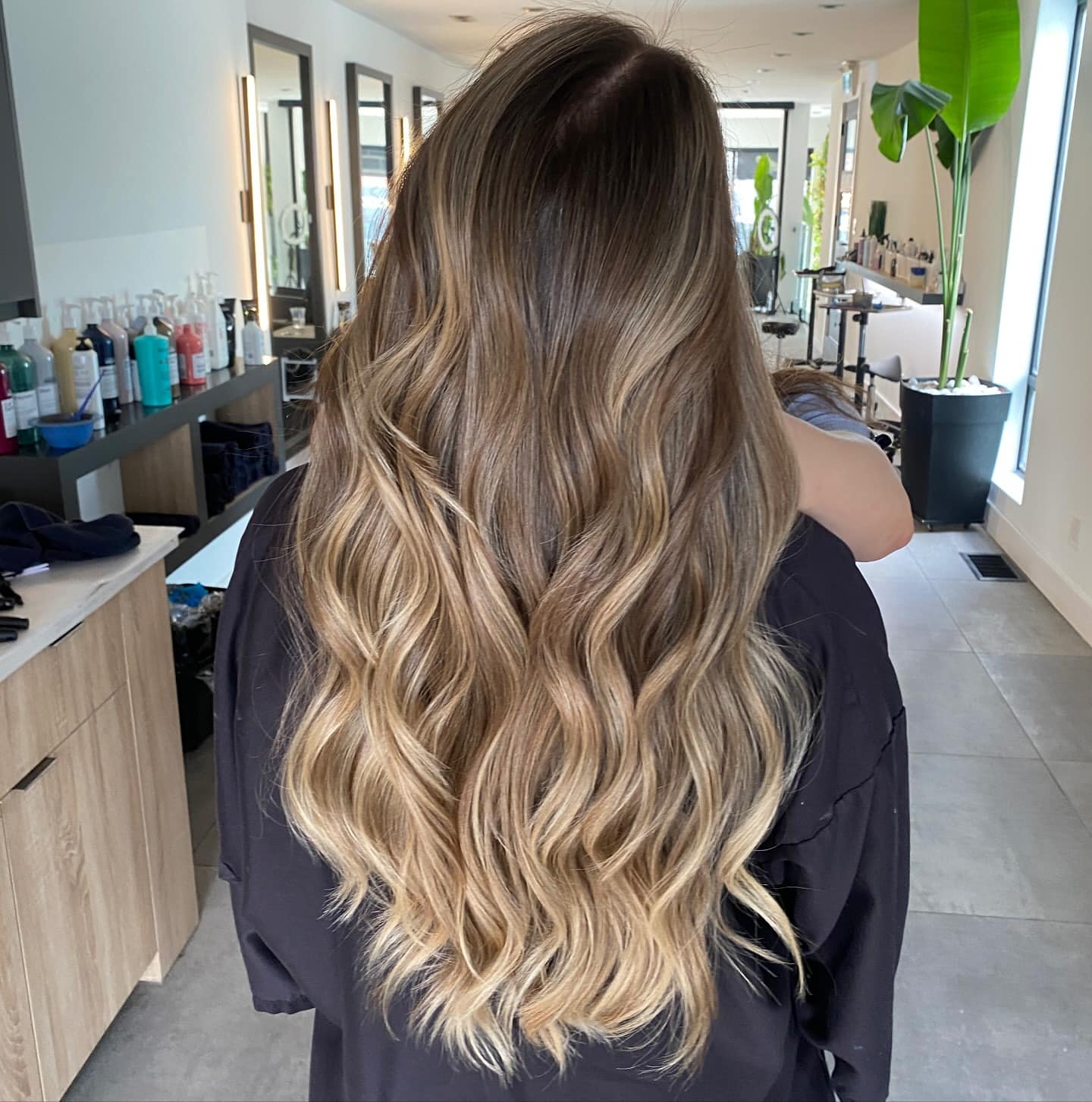 3. Honey Blonde Balayage with Long Waves - Balayage Hair Colors