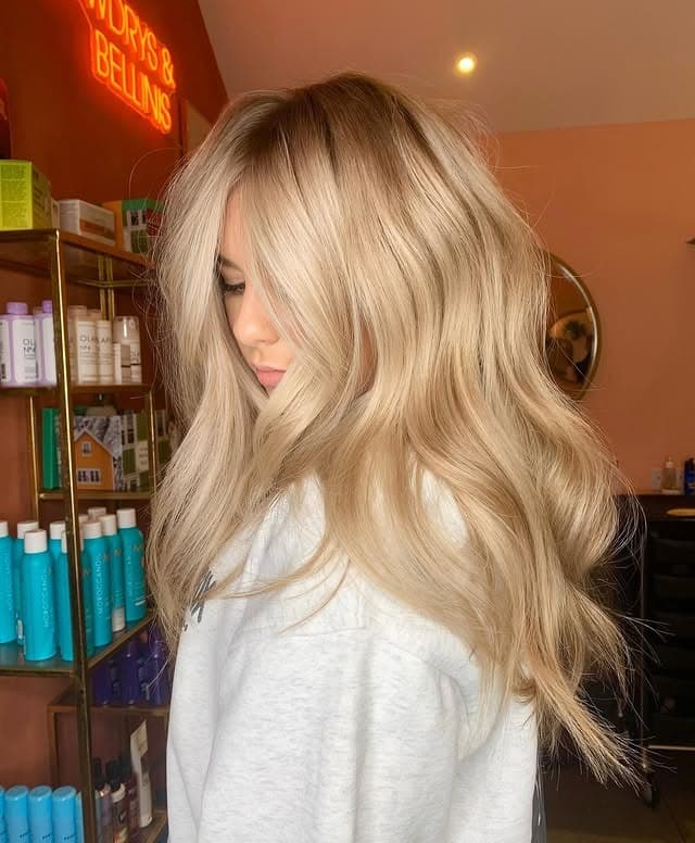 4. Creamy Honey Blonde Layers with Face-Framing Highlights - Honey Blonde Hair with Highlights