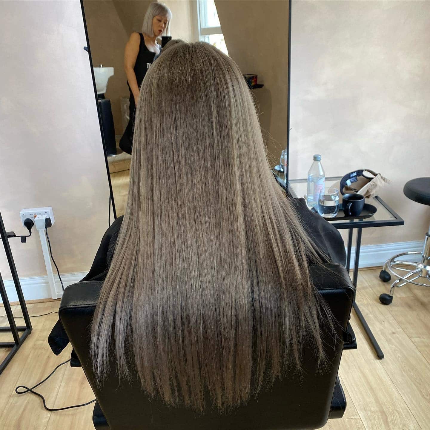 5. Cool Dark Blonde Straight Layers - Dark Blonde Hair Color