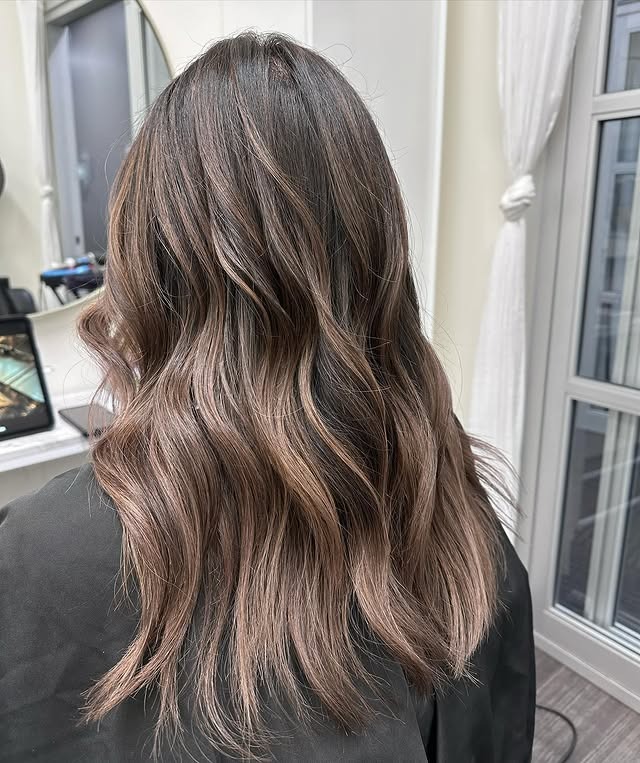 1. Smoky Mocha Brown Soft Waves - Winter Hairstyles