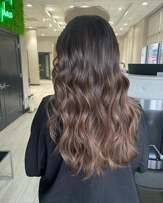 4. Cool Espresso Brown Loose Waves - Winter Hairstyles