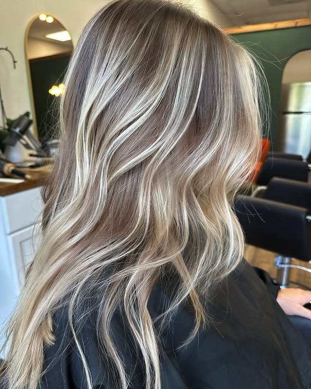 13. Wavy Dark Blonde with Platinum Highlights - Dark Blonde Hair Color with Highlights