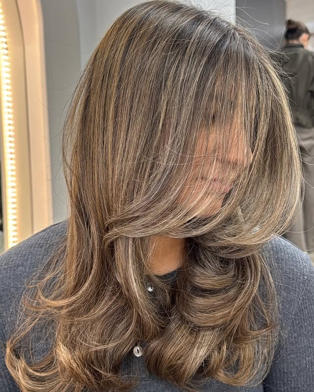 11. Mocha Bronde Butterfly Layers - Old Money Hair